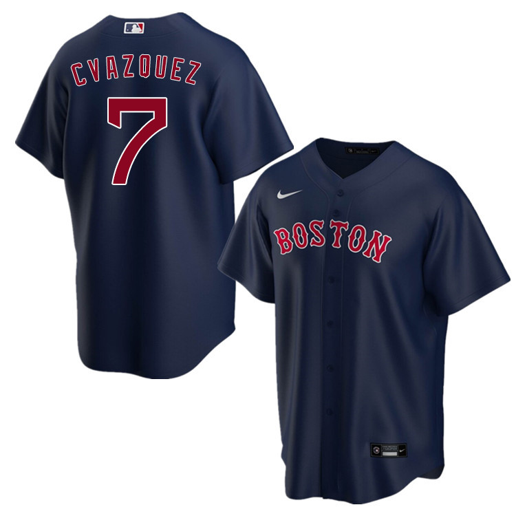 Nike Men #7 Christian Vazquez Boston Red Sox Baseball Jerseys Sale-Navy